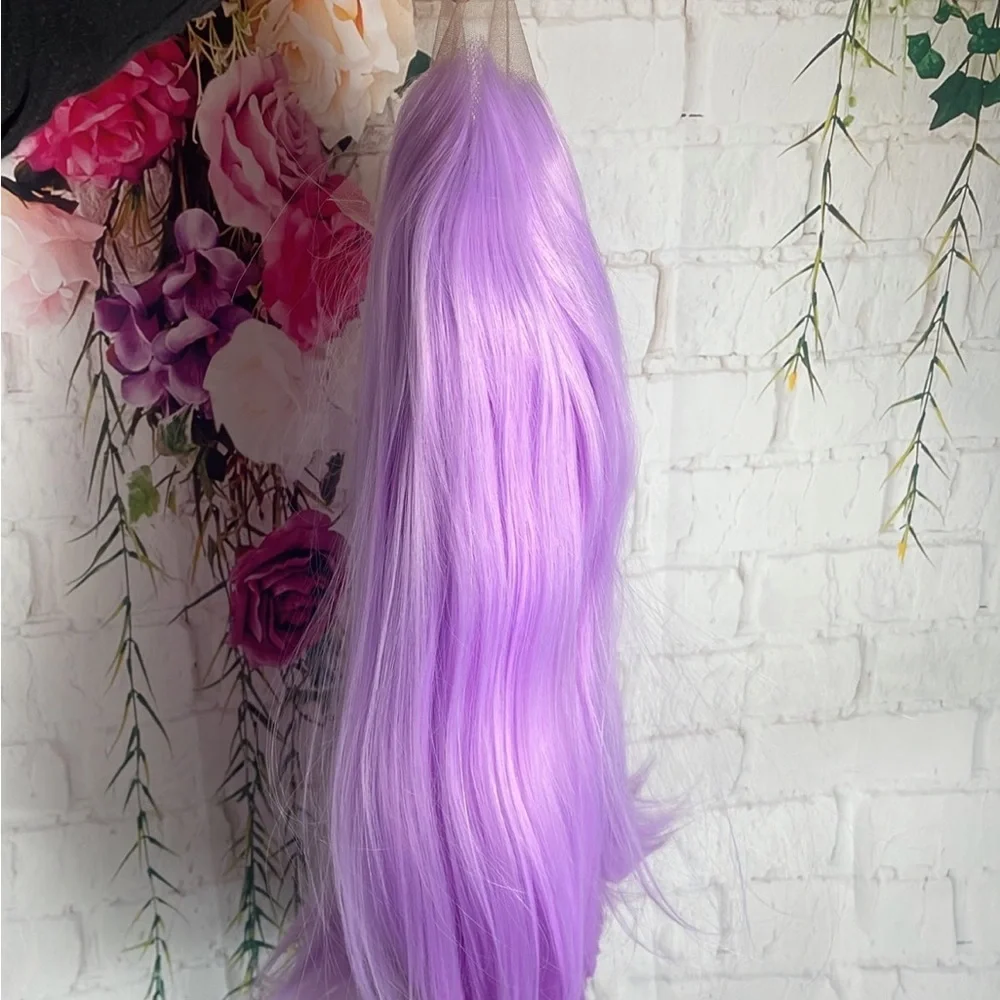 - 💫 24” LIGHT PURPLE Natural STRAIGHT LACE FRONT WIG💫 *NEW*